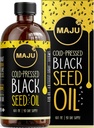 MAJU's Black Seed Oil 16oz : 3X Thymoquinone, Cold Pressed, 100 % 터키 블랙 Cumin Nigella Sativa Seed Oil ( Organic보다 더 나은), Non-GMO, 100 % 액체 순수한 Blackseed Oil, 유리 병