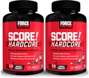 Force Factor SCORE!, 2-Pack, L-Citrulline, Yohimbe, Black Maca 및 B 비타민을 가진 남성을위한 하드 코어 니트 산화물 부스터 보충, 체력을 증가, 물리적 성능, 240 정제