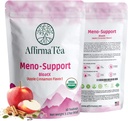 Meno 지원 BloatX 유기 망투명 기복: 균형 & 지원 뜨거운 섬광, 호르몬, 계류 그네, 밤 땀, & Bloating W/Black Cohosh, 빨간 연인 & Dong Quai. 자연적인 Apple-Cinnamon 풍미.