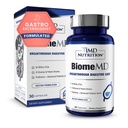1MD 영양 BiomeMD Probiotics | 62억 CFUs, 15개 종합 Strains - Pro & Prebiotics | 소화 건강 및 면역 지원에 대한 의사 공식화 | 30개 캡슐