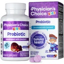 Physician 's CHOICE Probiotics for Kids - 7 Diverse Strains, Organic Prebiotics, 비타민 및 미네랄 - 임상적으로 Studied L. Rhamnosus - 면역 및 소화 지원 - 설탕이나 인공 염료 없음 - 60ct