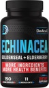 면역력 지원 공급 - Echinacea, Goldenseal, Elderberry, Camu, Ginger, Thyme, Chaga, Reishi, Burdock, Acerola - 5 개월 공급 - 150 캡슐