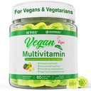 여성 및 남성용 NEVISS Vegan Multivitamin W/Methyl B12, D3 K2, 플랜트 기반 오메가 3 (DHA+EPA), 철, 콜린, 아연, 채식 및 채식, 설탕 무료, 60Cts