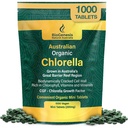 Biogenesis Organic Chlorella Mini Tablets - 1000 Count (200mg) | 호주 Grown | Chlorophyll, 비타민 및 미네랄이 풍부한 | 에너지 및 면역성이 지원 | Vegan Mini Tablets