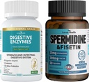 남자와 여자를 위한 800mg 소화 효소 + spermidine & Fisetin 보충교재 - 98% spermidine 3HCL의 20mg
