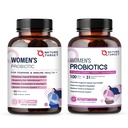 NATURE TARGET Women's Probiotics & Prebiotics, Cranberry & D-Mannose, 50-Billion-CFUs, Digestive Health/Gut Health/Immune Booster/Weight Management를 위한 유기 프로바이오틱스