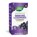 Nature's Way Sambucus Immune Lozenges, 비타민 C, 블랙 엘더베리 추출물, 면역 지원 *, 30 Lozenges (포장 월병)