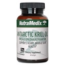 NutraMedix Antarctic Krill Oil 500mg - 물고기 기름 보충교재 - Omega-3s (EPA & DHA) + Astaxanthin - 합동을 위한 빨간 Krill 보충교재, 면역, 심장, 간 및 뇌 건강 지원 (60 Softgels)