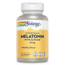 글리신을 가진 SOLARAY Melatonin 10mg - 장시간 방출, 건강한 잠 원조 및 Calming Relaxation 지원 - 실험실 Verified, Vegan, 글루텐 무료, 60 일 보장 - 100 서빙, 100 VegCaps