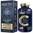 남성 & 여성을위한 필수 아미노산 보충 - 모든 9 BCAA EAA 보충제 공식 - Leucine Amino Acid, Lysine, Tryptophan, 고급 아미노산 - 120 Vegan 캡슐