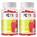 MSM & Elderberry Extra Strength를 가진 가장 순수한 글루코사민 Chondroitin Gummies - 합동 지원, 성인, 남자 & 여자를 위한 산화 방지제 면역성 지원 보충교재. (2 팩) 딸기