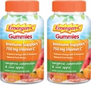 Emergen-C 비타민 C Gummies, 면역 지원, Tangerine, Watermelon 및 Sour Apple 풍미를 위한 규정식 보충교재 - 45 조사 x 2 (2의 포장)
