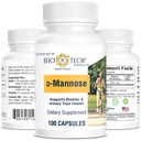 Bio-Tech Pharmacal D-Mannose, Bladder 및 Urinary Tract 건강 지원 (100 개)