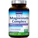 Innate Vitality Magnesium Complex 6-in-1, 서빙 당 1160mg, 휴식 및 소화, 마그네슘 글리세라이드 및 시트레이트, 높은 흡수, 120 Vegan 캡슐