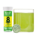 8Greens Supergreens 정제 | 슈퍼 그린 파우더 슈퍼 푸드 태블릿, 메타볼리즘 면역 및 초점, 매일 그린 Effervescent 정제, 유기 : 알로에 Vera, Spirulina, Chlorella, 레몬 라임, 10 서빙
