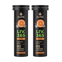 Auric Herbal Liver Support Supplement | 밀크 이틀(Silymarin), Turmeric, Garlic, Ginger for Liver Health | Active Liver용 고급 디톡스 및 클렌징 포뮬러 | 40 정제 | 플랜트 기반 글루텐 프리