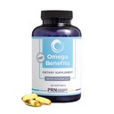 PRN DE 오메가 3 보충 - 120 Softgels, 30 일 공급 - rTG 오메가 3 지방산 1680mg EPA, 560mg DHA & 비타민 D 피부, 관절, 뇌, 눈 및 심장 건강