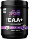 MuscleTech Platinum Essential Amino Acids는 Electrolytes, Grape - 에너지, 근육 성장 및 힘 빌더를위한 사전 운동 분말 - 남성 및 여성을위한 EAA Complex - 30 서빙
