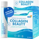 Swedish Nutra - Collagen Beauty | 10,000 mg Hydrolyzed Marine Collagen Liquid Supplement - 20 x 25 ml 일일 샷 | Hyaluronic Acid and Vitamin C to Support Healthy Hair, Skin, Nails | Sugar-Free