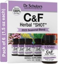 Dr. Schulze's Herbal Shot | 유기농 추출물 | 면역 체계 지원을위한 글루텐 프리 & 비 GMO | 총 9 Fl. Oz. | 6 서빙