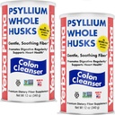 Yerba Prima Psyllium 전체 Husks, 12 oz (2 팩) - Colon Cleanser, 글루텐 무료, 비 GMO, 소싱 일반