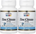 21세기 헬스케어 아연 시트레이트 정제 50mg, 60 카운트 (패치 2)