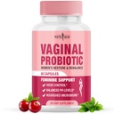 Prebiotics, Cranberry Extract 및 Lactobacillus Probiotic Blend와 여성을위한 새로운 AGE Vaginal Probiotics는 건강한 pH 밸런스, 냄새 제어, 질 Flora - 60 캡슐을 지원합니다.