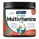 Glucosamine, Omega 3, Minerals, Probiotics 및 Enzymes, Dog Vitamins 및 Joint, Skin & Coat Care, Digestive 및 Immune Health, Chicken flavor - 120 Chews 용 개 멀티 비타민 및 보충제