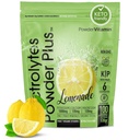 PowderVitamin Electrolytes Powder Plus Keto, Lemonade (100 인분) 0 설탕, No Maltodextrin, 1000mg 칼륨, 120mg 칼슘, 120mg 마그네슘, 오가닉 비타민 C,Zero 칼로리, 에너지 히드라 션 분말