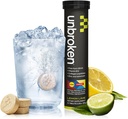 UNBROKEN 9EAA/BCAA 회복 정제 (60% FREE-FORM/40% Di- & Tri-Peptides), 더 빠른 회복 & 더 적은 근육 Soreness를 위한 아미노산 보충교재, 포스트 & 남자를 위한 전 운동 & 여자, 10 Ser., 레몬 Lime