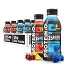 Protein2o 15g Whey Protein Isolate Hydration 음료 플러스 에너지 및 초점, 전해질의 350mg, 비타민 B5 & B6, 설탕 무료, 에너지 다양성 팩, 16.9 oz 병 (12의 포장)