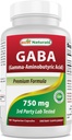 제일 자연적인 GABA 보충교재 750mg 180 Veggie 캡슐, 자연적인 수면 원조