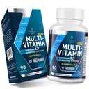 Men Multivitamins 50 Plus - Fermented Herbal Extracts & 43 Vitamins 및 Minerals가있는 남성을위한 일일 멀티 비타민 지원 메모리 및 두뇌, 에너지, 뼈 건강