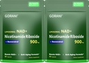 Gorani NAD + 보충 900MG - Nicotinamide Riboside, Liposomal Resveratrol & Quercetin - 셀룰러 에너지 및 산화 방지제 건강 지원 - 80 캡슐