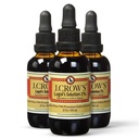 J.CROW'S® Lugol의 Iodine 2% 2 oz (3 병)의 해결책 – 우수한 Iodine & 칼륨 Iodide 액체, 글루텐 &의 알콜 자유로운 자연적인 소금물 추출물, Expiration 없음
