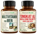 남자를위한 Vimerson 건강 Multivitamin & Horny Goat Weed, Maca 뿌리 분말, Tribulus Terrestris, Saw Palmetto Extract