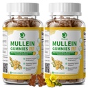 (2 팩) 붕 Cleanse & Detox, 여분 힘 Mullein 잎 추출물 w/Quercetin, Bromelain, Elderberry & Respiratory, Immune & Digestive, Vegan, 120 조사를 위한 Marshmallow를 위한 1개의 Mullein Gummies에서 9