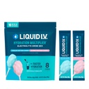 Liquid I.V.® Hydration Multiplier - 코튼 캔디 | 일렉트로블 파우더 음료 믹스 | 1 팩 (16 인분)
