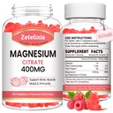 2 팩 마그네슘 구연산염 Gummies 400MG의 성인을 위한 높은 흡수 마그네슘 Gummies, 근육 & 치아 지원, Vegan 120 Cts