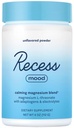 Recess Mood 분말, 열정 꽃, L-Theanine, Electrolytes, 마그네슘 Calm 지원 분말 보충과 함께 마그네슘 L-Threonate 혼합 - Unflavored 28 서빙 욕조
