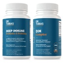 Tobias Deep Immune Probiotics & Prebiotics 및 DIM Complex 박사는 소화 건강, Gut 면역 기능, 여성 및 남성 호르몬 균형 지원