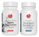 Zen Haus Iodine 및 Immune 번들 - Immune 및 Respiratory 지원 공식 12.5 mg Iodine Complex