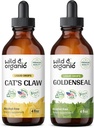 야생 & 유기농 고양이의 클로 Tincture 4 fl oz & Goldenseal Tincture 4 fl oz