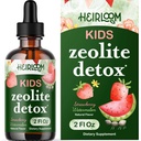 어린이 액체 드롭을위한 비석 디톡스 - 메틸화 된 B12 및 비타민 D와 Gentle Daily Cleanse & Speech Support - Kids Clinoptilolite Zeolite Drops Detox Cleanse 보충 2oz