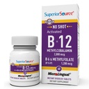 우수한 근원 탄 비타민 B-12 Methylcobalamin 2000 mcg, B-6, & Methylfolate 1200 mcg - 지원 에너지, 뇌, 및 심장 건강 - Bariatric 친절한 - 60 이하 언어적인 용해 정제