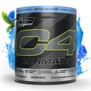 Cellucor C4 궁극적 인 사전 운동 분말 - 여성을위한 설탕 무료 운동 에너지 보충 - 300mg Caffeine + TeaCrine + Dynamine + Creatine - ICY Blue Razz, 20 서빙