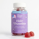 Hunny Bunny Hair Vitamin Biotin Gummies - 비타민 A, C, D, E, B6 - 머리 성장, 피부, 손톱 비타민 - 비 GMO, 글루텐 무료 - 60 Gummies