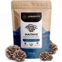 유기 Maitake 버섯 분말 보충교재 100g | 순수한 과일 몸 10:1 고강도 추출물 | 30% beta-D 포도당 | 서빙 당 16,600mg 익지않는 동등물 | 면역화학적검정, 대사 & 웰빙 지원