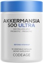 Codeage Akkermansia Muciniphila Probiotic Ultra - 높은 순수성 500M AFUs Akkermansia Probiotic 보충교재 - 강화된 매일 Probiotic & Prebiotic의 Chicory Inulin - 3 달 공급 - 90의 캡슐