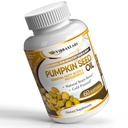 vibraxlabs 호박씨 기름 - 100% 찬 눌러진 순수한 1000mg 적출 - 머리 성장, 젊은 보고 피부 & 얼굴, 방광 통제 보충교재, 60 Softgels를 위해 베스트